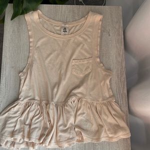 XS Free People Peplum Top